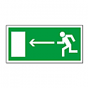 Знак Направление к эвакуационному выходу налево